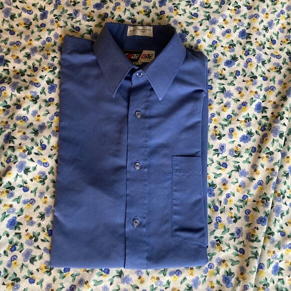 Beautiful Mens Blue Large Code One Dress Shirt – 15/34 - Picture 11 of 11